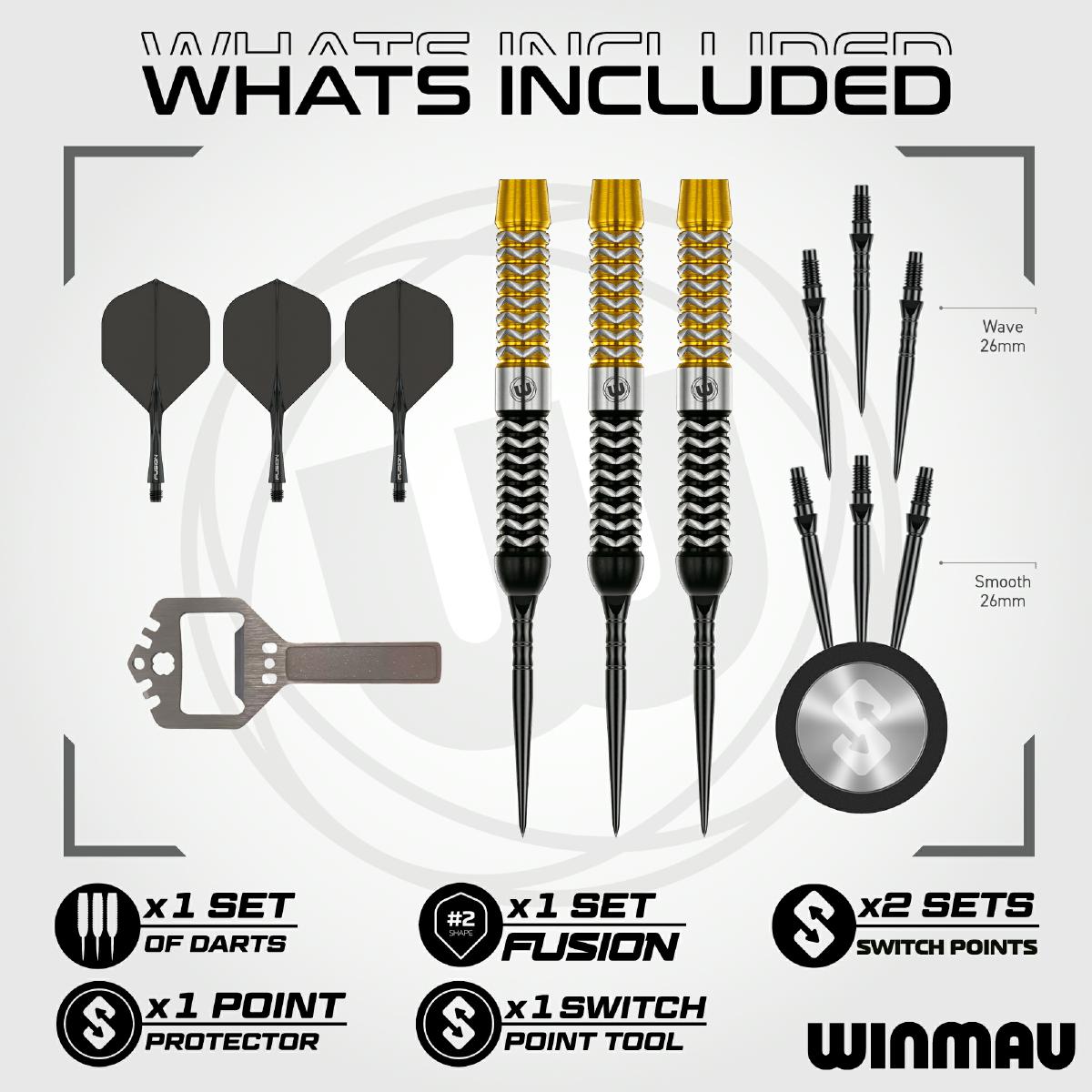 Winmau Steel Dart Set Exion Parallel