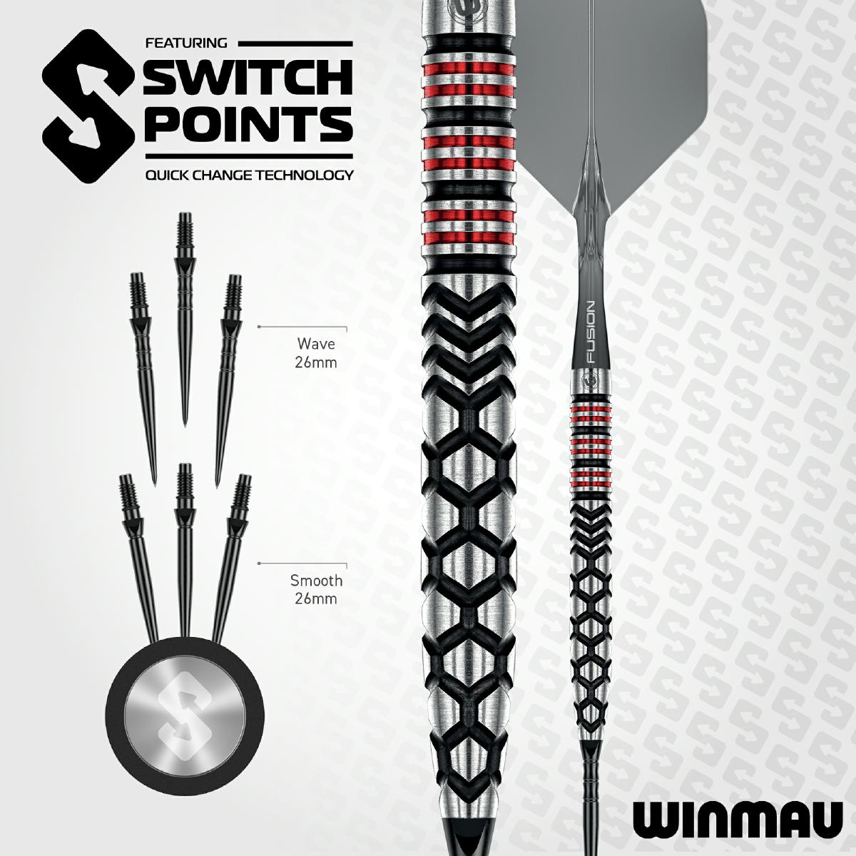 Winmau Steel Dart Set Fornax Tapered