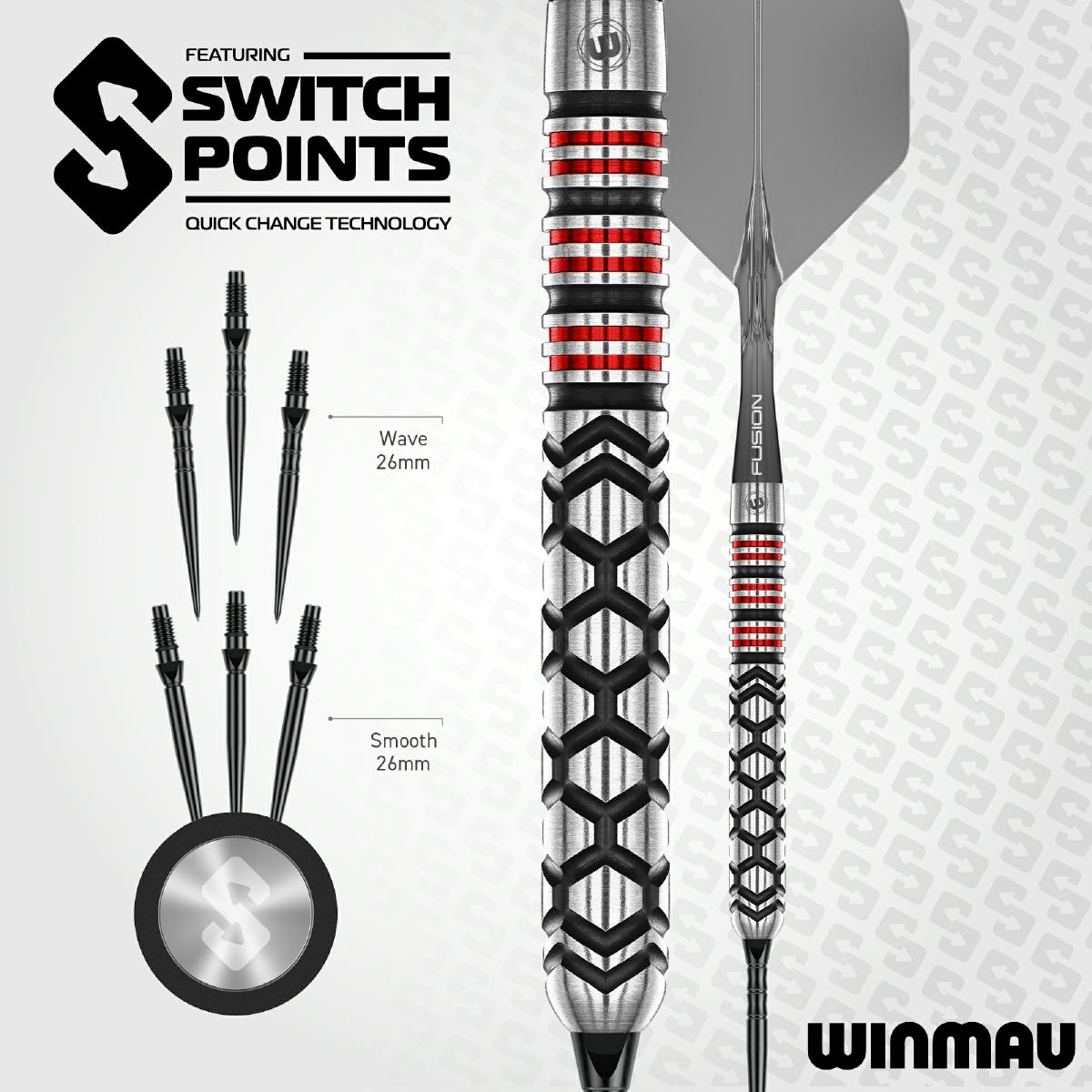 Winmau Steel Dart Set Fornex Parallel