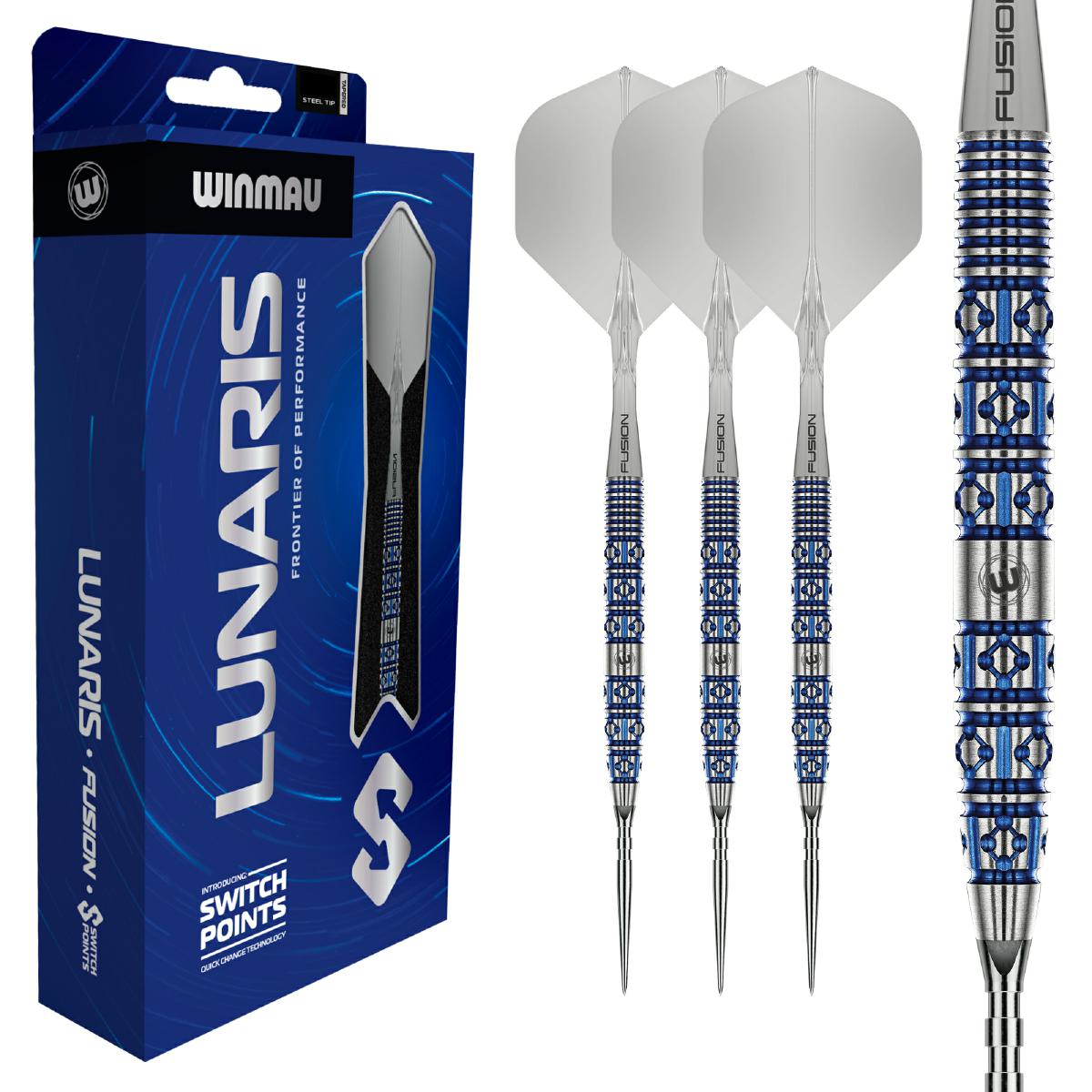 Winmau Steel Dart Set Lunaris Tapered