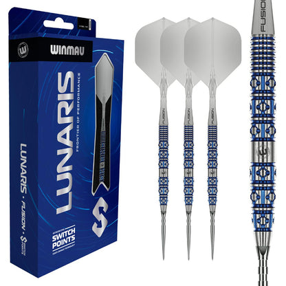 Winmau Steel Dart Set Lunaris Tapered