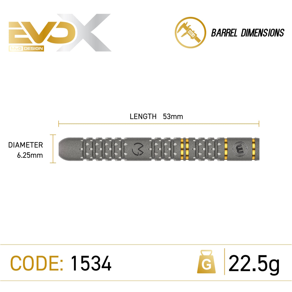 Winmau Steel Dart Set Michael Van Gerwen EVO X