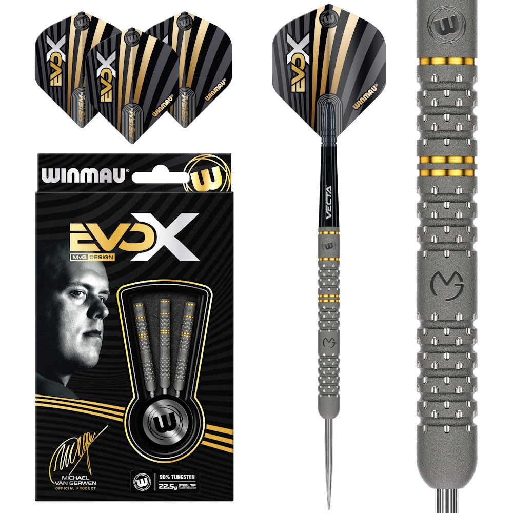 Winmau Steel Dart Set Michael Van Gerwen EVO X