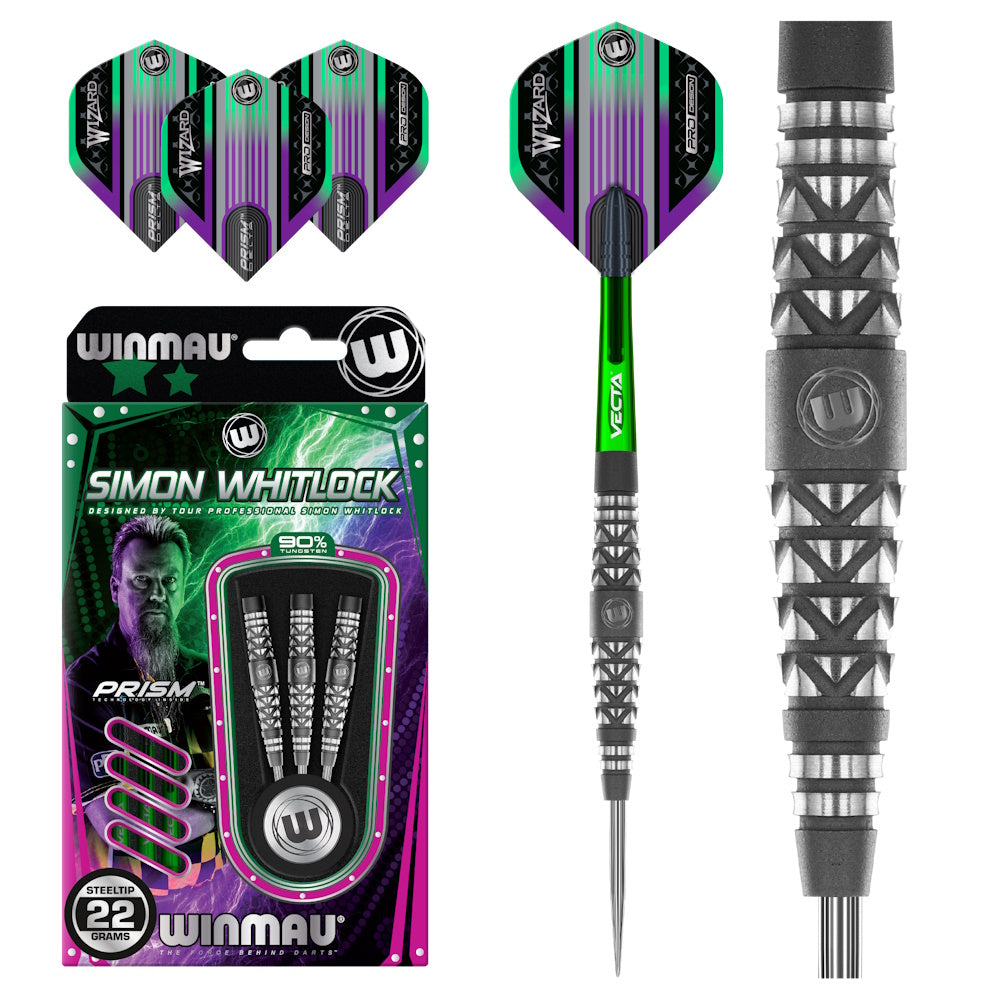 Winmau Steel Dart Set Simon Whitlock Atomised