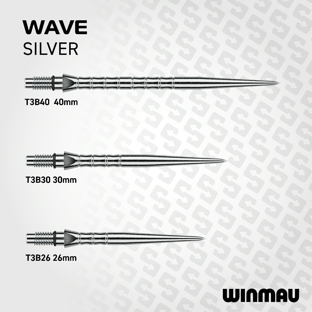Winmau Switch Point Wave Silver