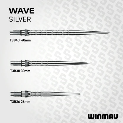 Winmau Switch Point Wave Silver