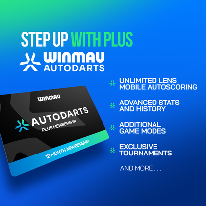 Winmau Autodarts Lens Stativ Inkl. 12 Monat Abo