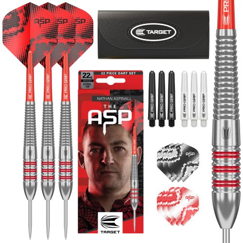 Target Steel Dart Set Nathan Aspinall Brass 22g