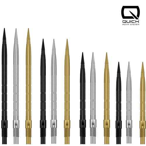 Harrows Steel Dart Spitze Quick Point Micro Grip